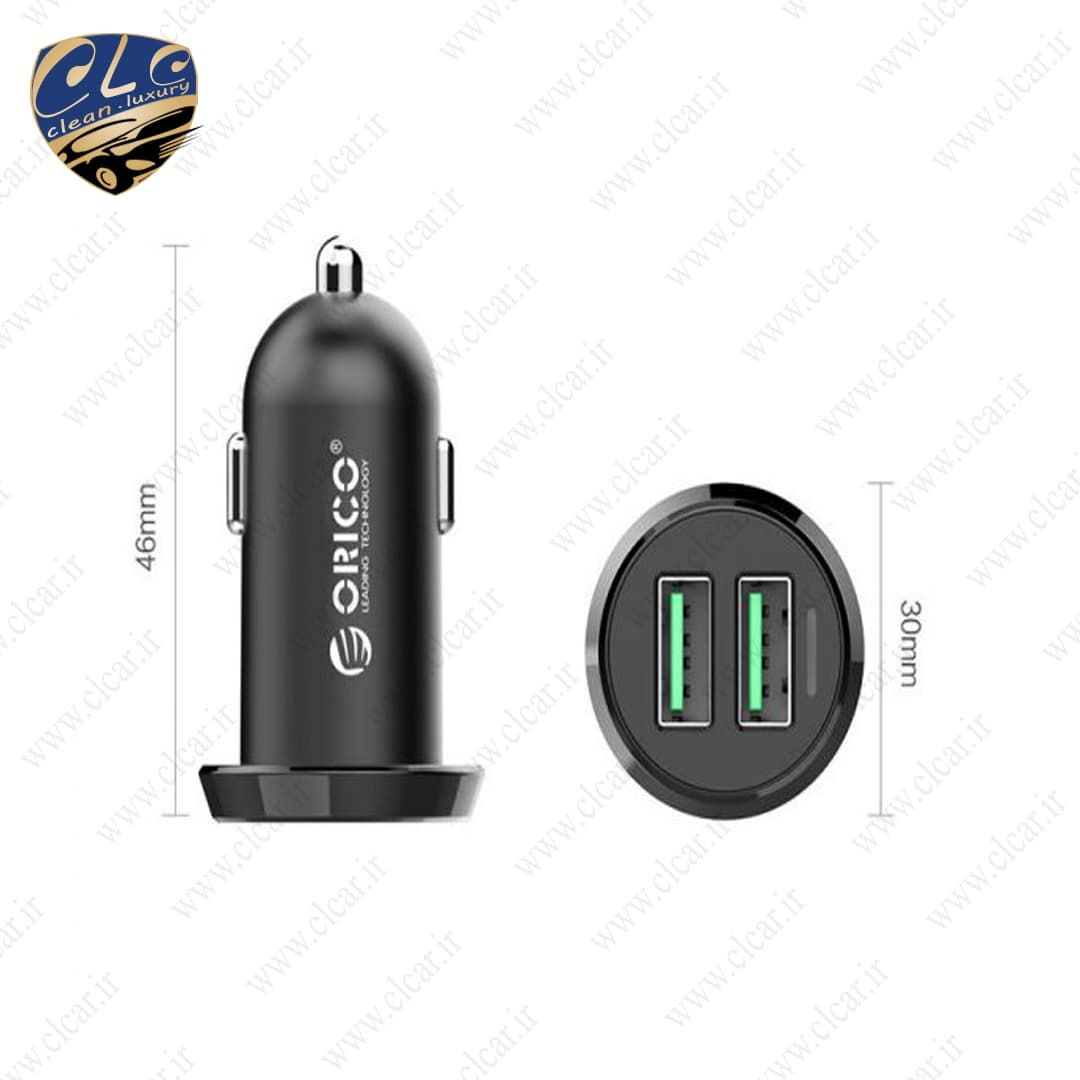 شارژر فندکی دو پورت Orico 2 Port Car Charger UCE-2U — تصویر ۲