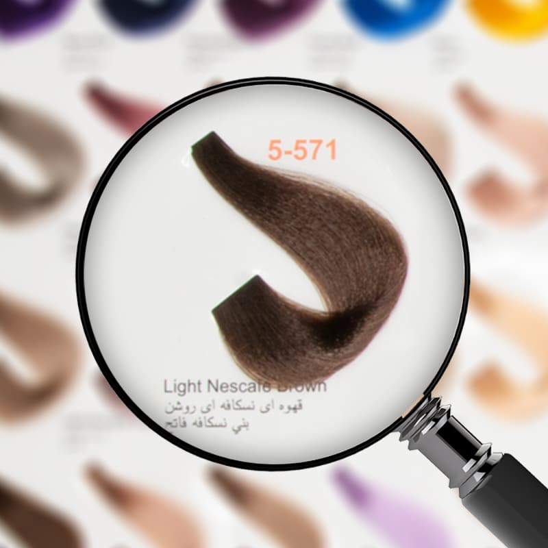 رنگ موی پیگو قهوه ای نسکافه ایPIGO 5-571 — تصویر ۲