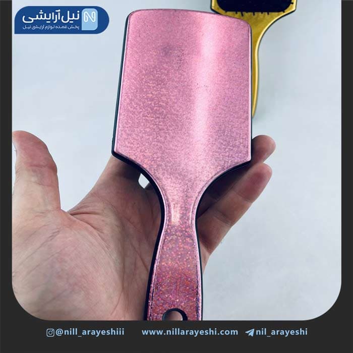 برس مو مدل بدنه رنگی سوزن پلاستیکی — تصویر ۵