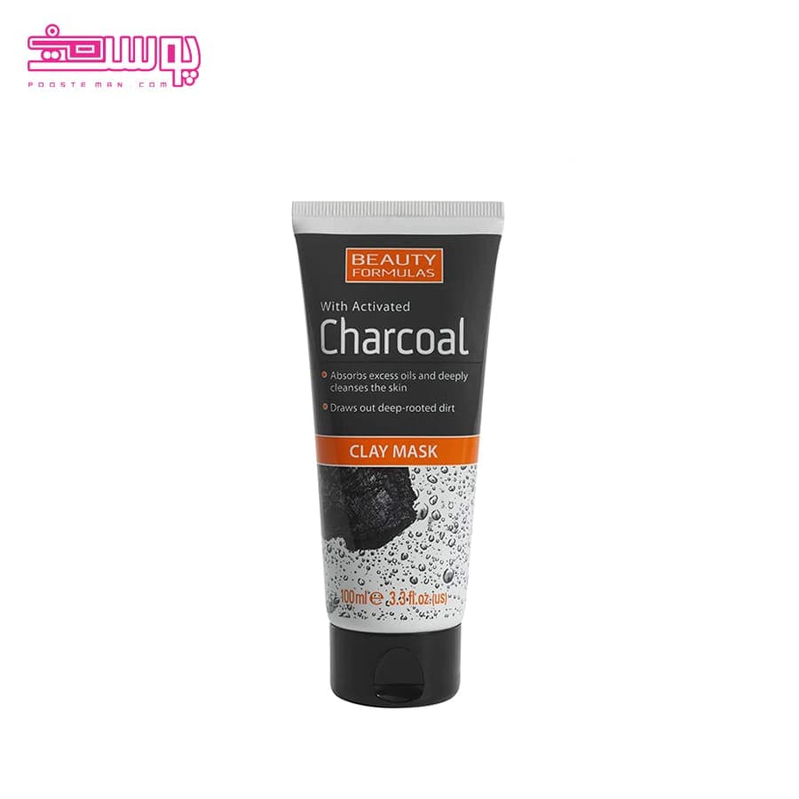 ماسک ذغال و خاک رس بیوتی فرمولا حجم 100ml