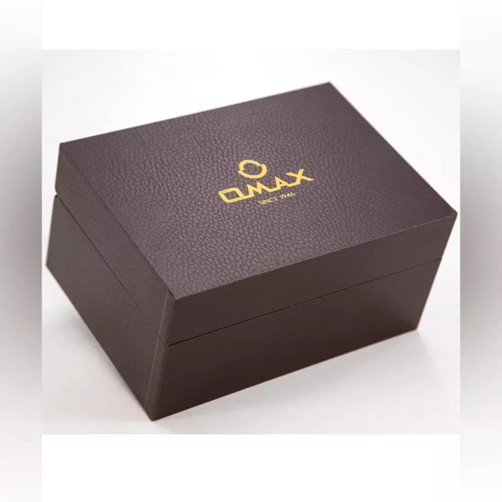 ساعت مچی مردانه اوماکس PG03P65I – کوارتز، چرم قهوه‌ای، نقره‌ای — تصویر ۲
