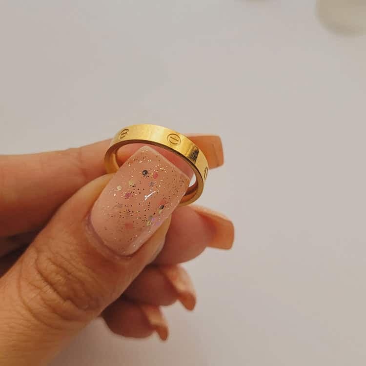 انگشتر استیل طرح کارتیه لاو — تصویر ۵