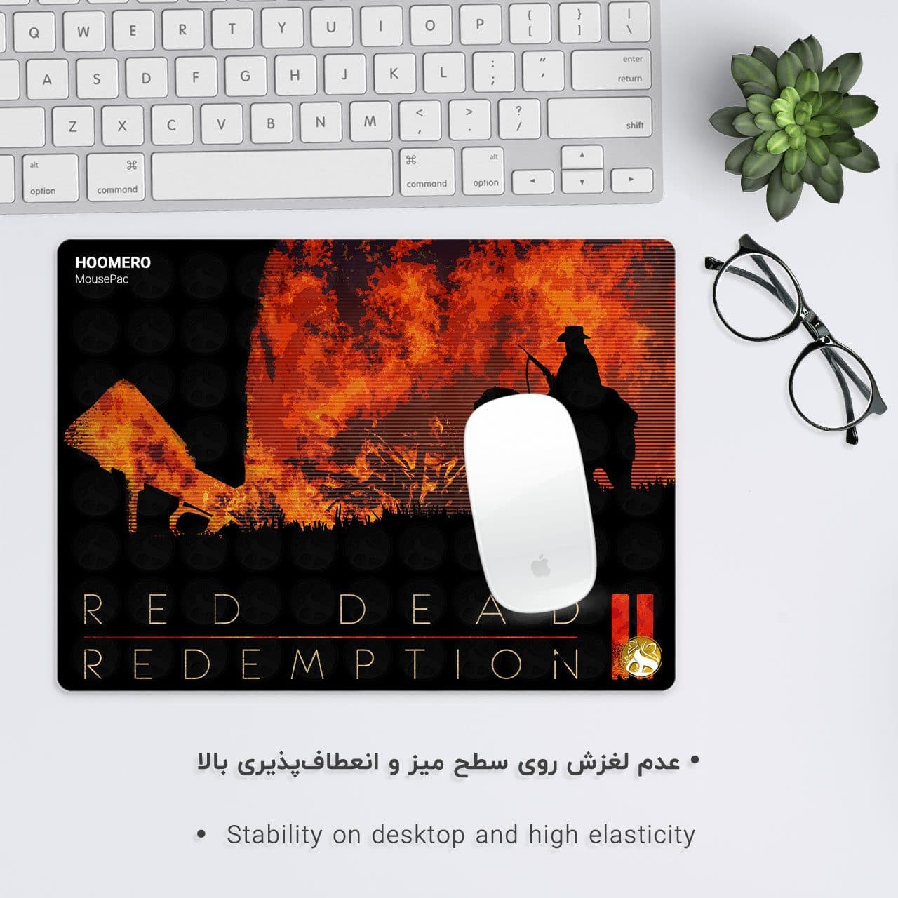 موس پد هومرو طرح Red Dead Redemption مدل A4798 — تصویر ۳