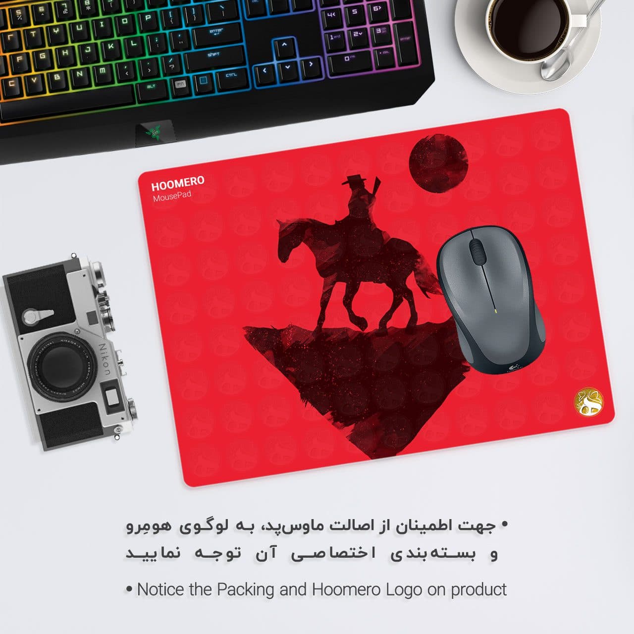 موس پد هومرو طرح Red Dead Redemption مدل A4801 — تصویر ۲