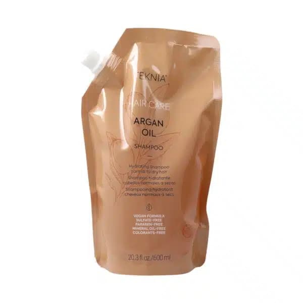 شامپو آرگان بدون سولفات لاکمه Teknia Argan Oil حجم 600 میل