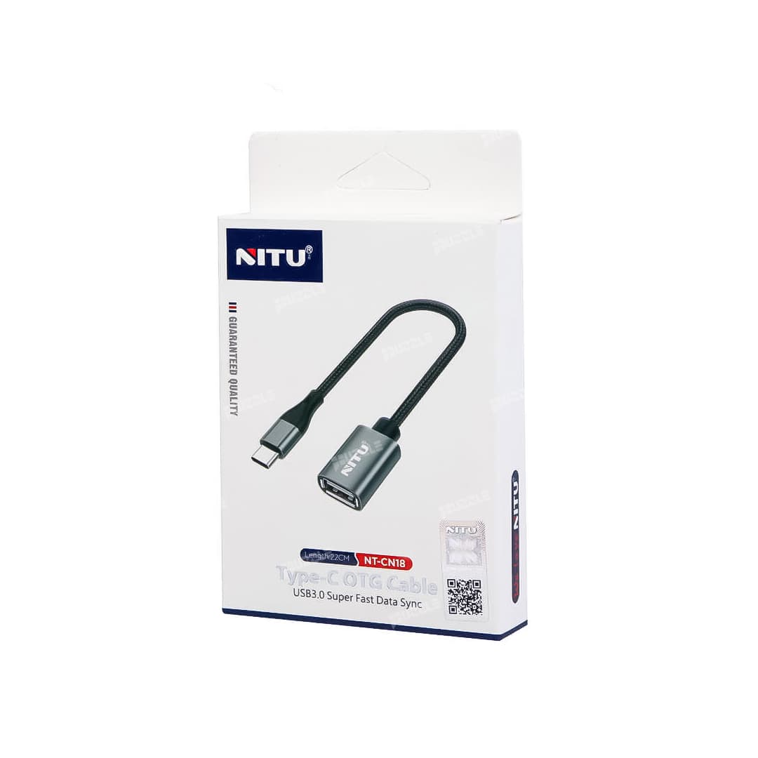 کابل او تی جی تایپ سی نیتو مدل NITU NT-CN18