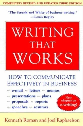 و دانلود نسخه کامل کتاب زبان اصلی Writing That Works, 3rd Edition: How to Communicate Effectively in Business 3rd revised Edition | دانلود کتاب خارجی