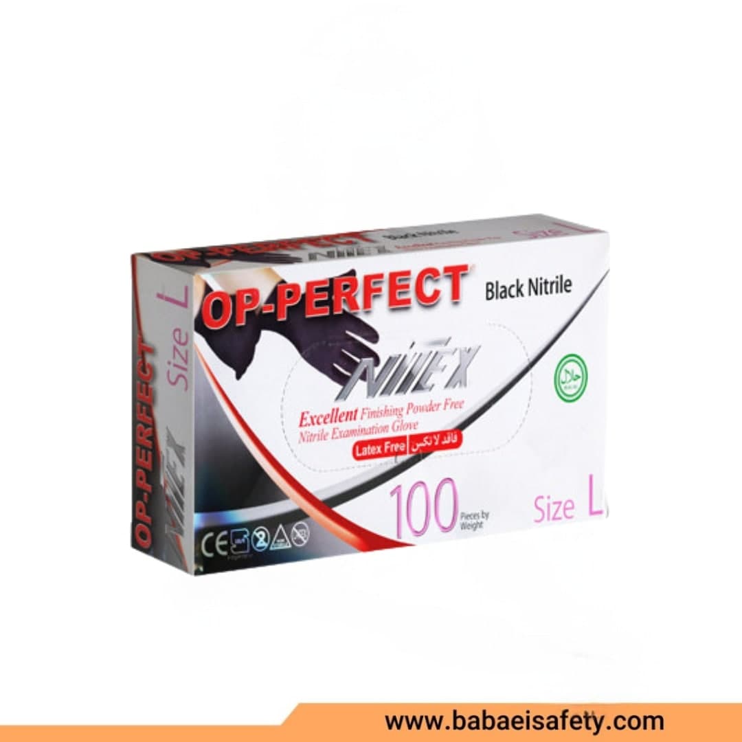 دستکش نیتریل مشکی نیتکس OP-OERFECT — تصویر ۲
