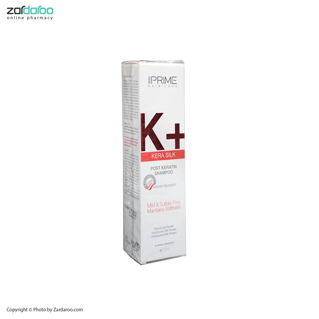 شامپو کراتینه +K مناسب موهای کراتین شده پریم Prime