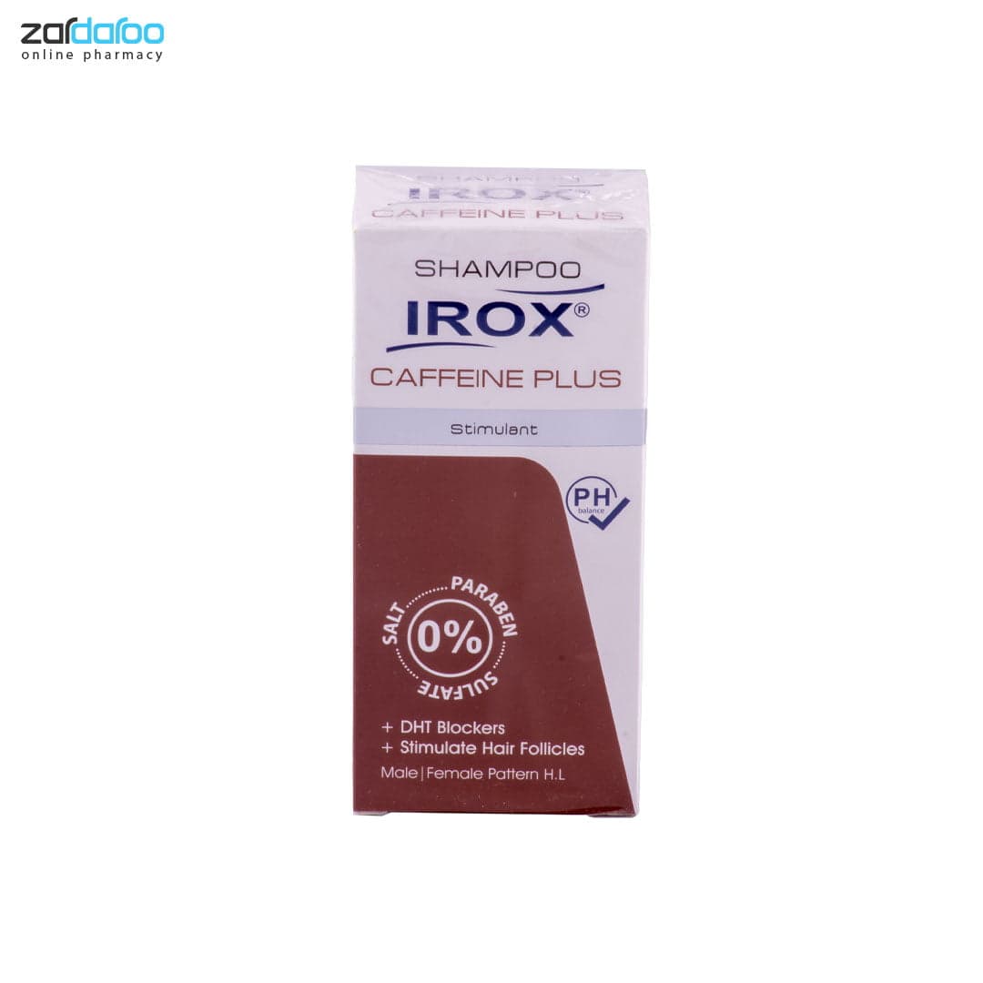 شامپو کافئین پلاس محرک رشد مو ایروکس Irox