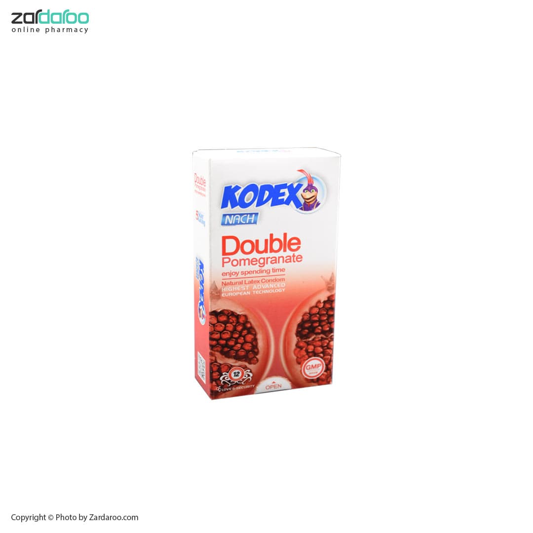 کاندوم کدکس ناچ 12تایی مدل دابل پومگرانات Double Pomegranat