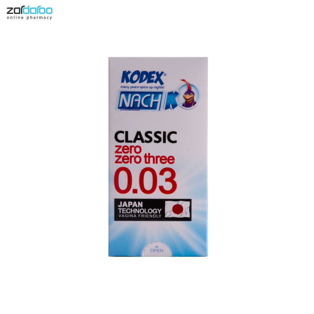 کاندوم10تایی کدکس ناچ مدل Classic Zero-Zero Three 0.03