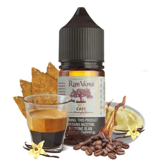 سالت نیکوتین وی سی تی قهوه تنباکو وانیل قهوه رایپ ویپز | RIPE VAPES VCT Cafe SaltNic — تصویر ۴