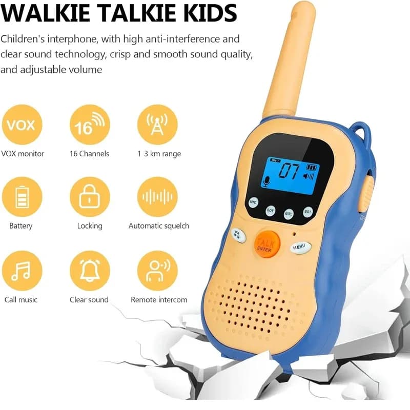 بیسیم اسباب بازی مدل Walkie Talkies کد R-88 مجموعه 2 عددی — تصویر ۵