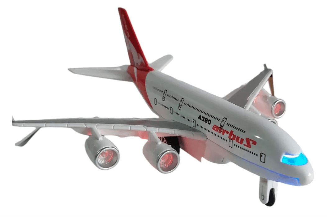 هواپیمای بازی مدل موزیکال چراغدار طرح ایرباس A380 — تصویر ۲