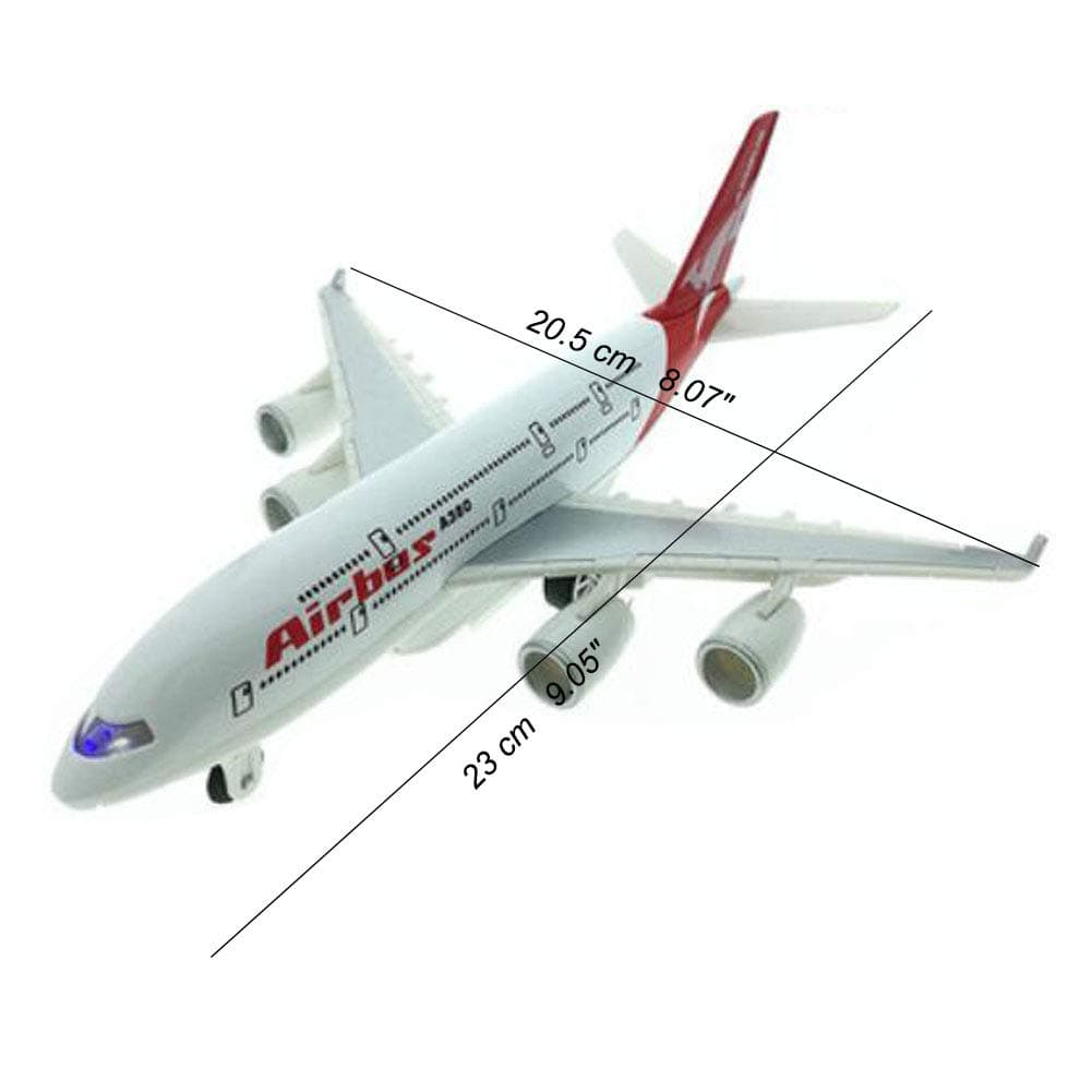 هواپیمای بازی مدل موزیکال چراغدار طرح ایرباس A380 — تصویر ۶