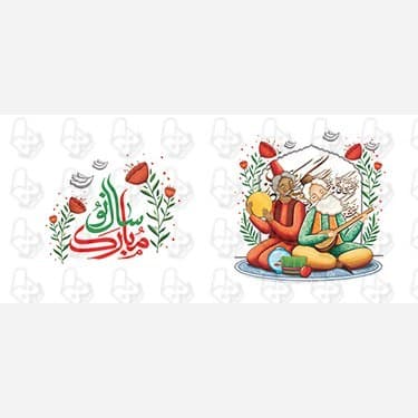ماگ و لیوان سرامیکی سال نو مبارک کد 1170 — تصویر ۴
