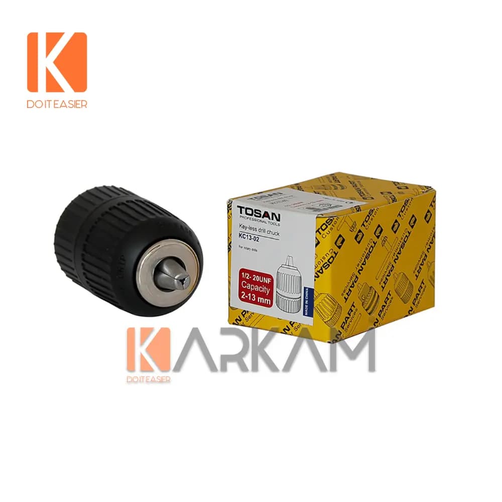 آچار سه نظام اتومات مشکی توسن KC13-02