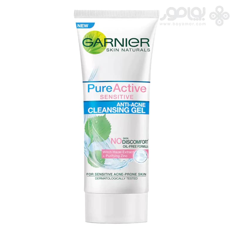 ژل شستشوی گارنیر پیور اکتیو مدل SENSITIVE حجم 100 میل