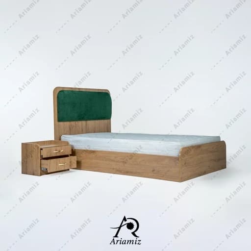 تخت خواب چوبی مدل سحر مبلمان فرنا مدل 1141789
