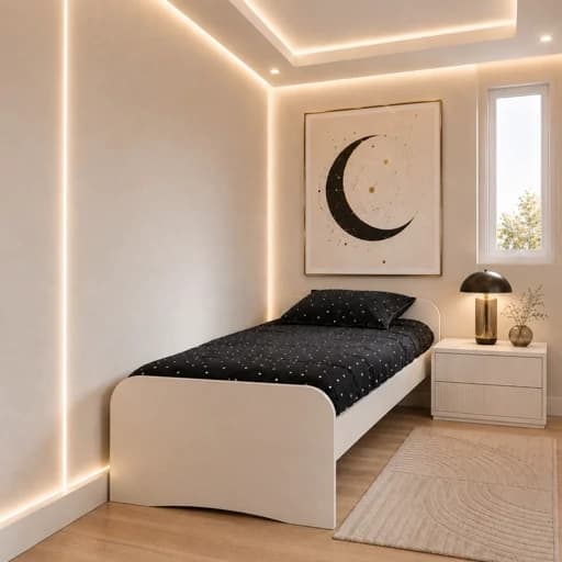 تخت خواب یکنفره مدل B10 سایز 200 در 90 سانتیمتر مبلمان فرنا مدل 1141782