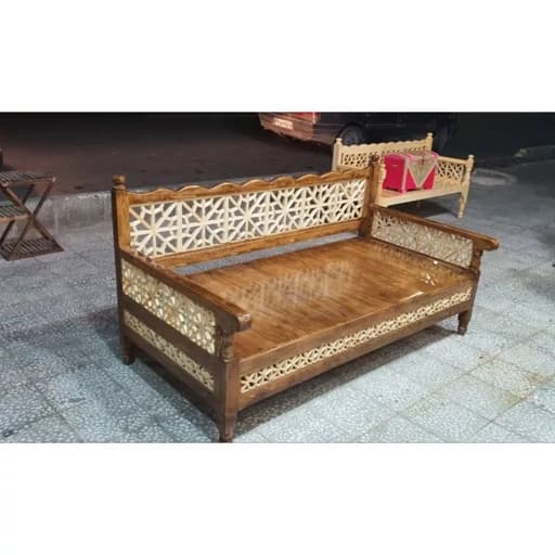 +تخت سنتی 2 در یک نیمکت سنتی صندلی سنتی مبلمان فرنا مدل 1141722