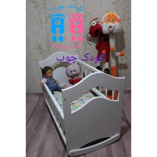 تخت گهواره نوزاد، آرامش 100 در 50 مبلمان فرنا مدل 1141719