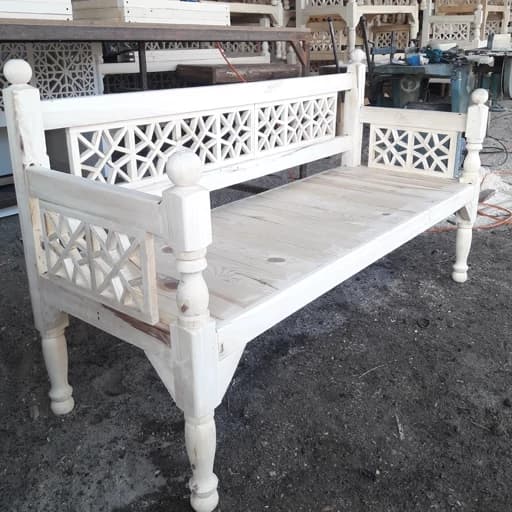 تخت سنتی چوبی تخت باغی تخت قهوه خونه ای مبلمان فرنا مدل 1141690