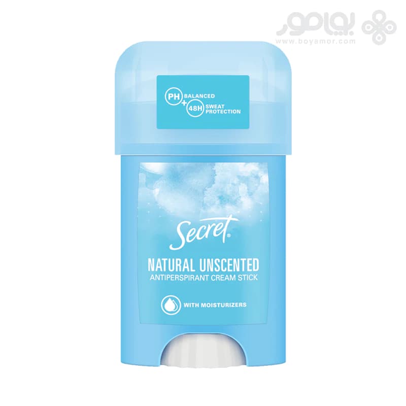 دئودورانت کرمی سکرت مدل NATURAL UNSCENTED حجم 40 میل