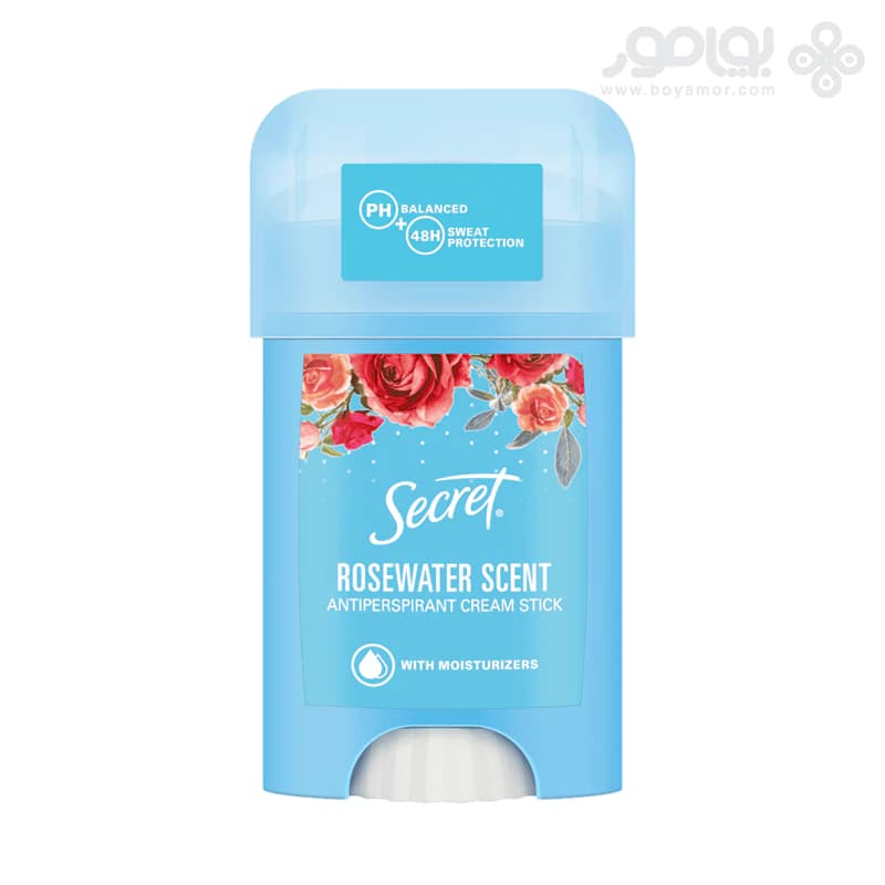 دئودورانت کرمی سکرت مدل ROSEWATER SCENT حجم 40 میل
