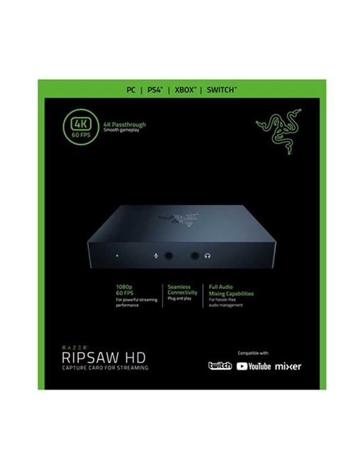 Razer Ripsaw HD Capture Card For Streaming