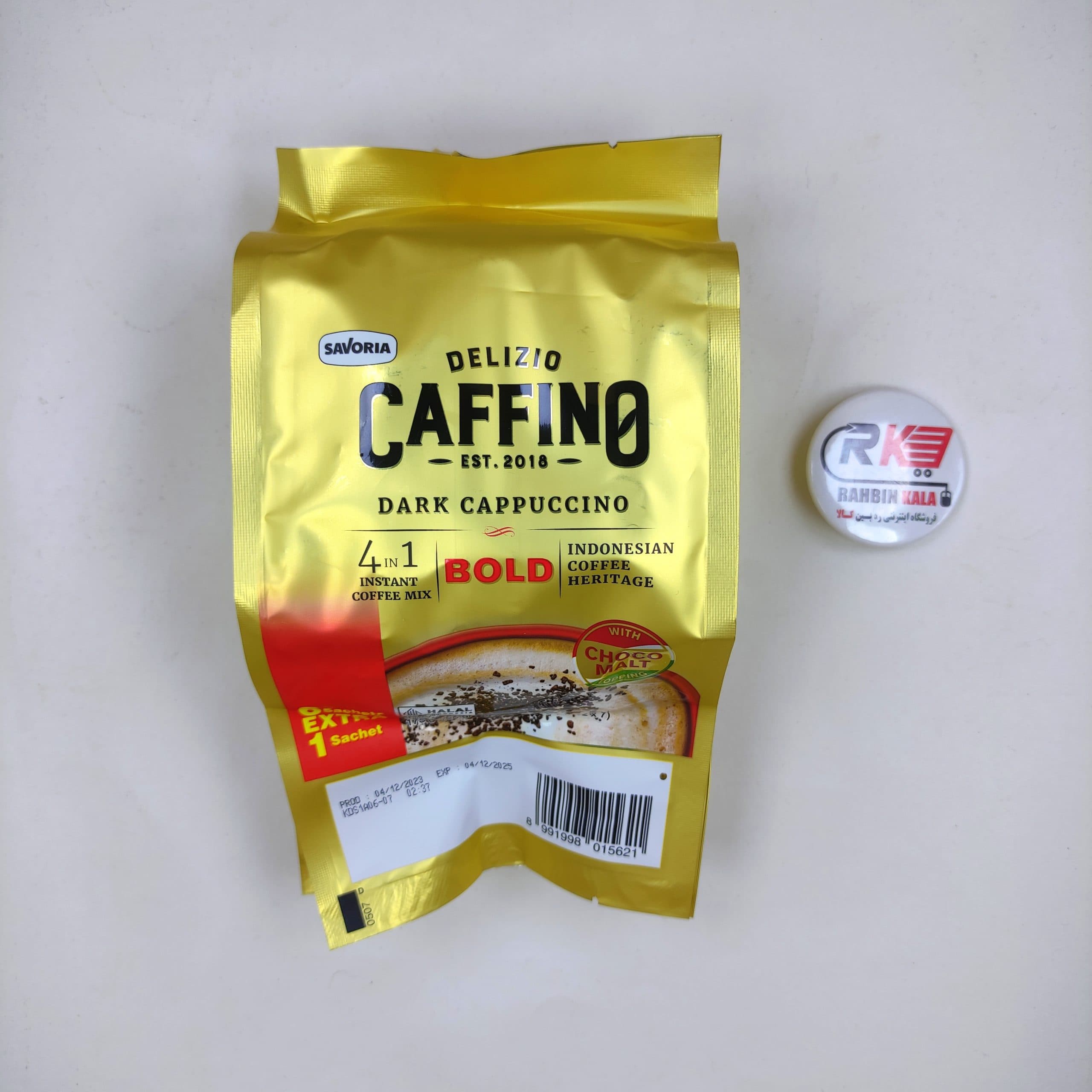 کاپوچینو دارک دلیسیو کافینو مدل دارک 7 عددی Delizio Caffino cappuccino Dark تاریخ 12/2025 — تصویر ۲