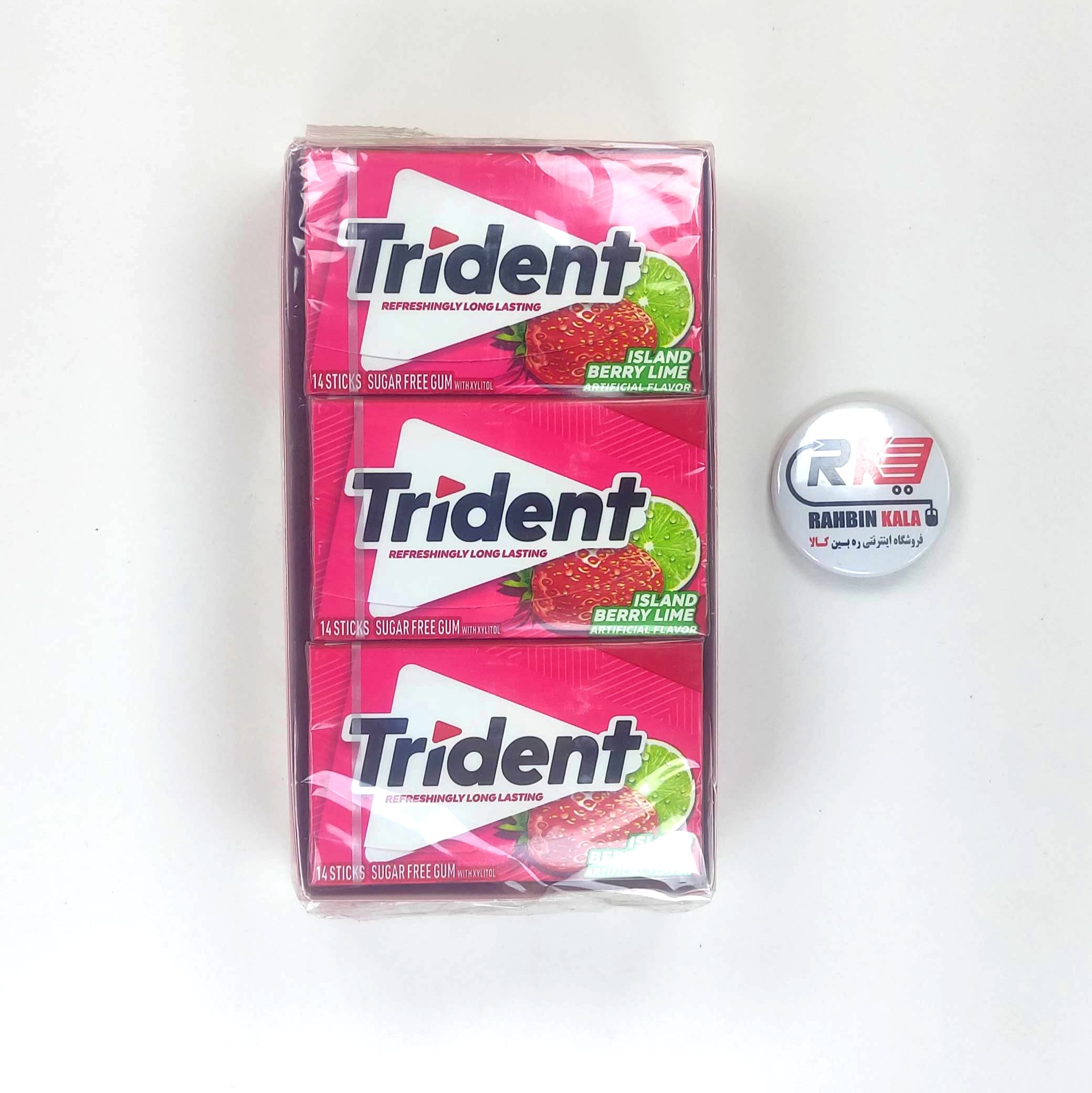 آدامس تریدنت توت فرنگی بسته ای 12 عددی – TRIDENT