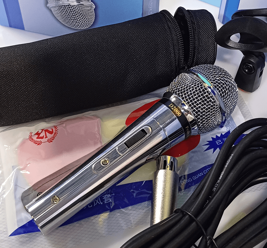 میکروفن داینامیک D2000 مشابه جاسکو MICROPHONE PROFESSIONAL DYNAMIC D2000 — تصویر ۳
