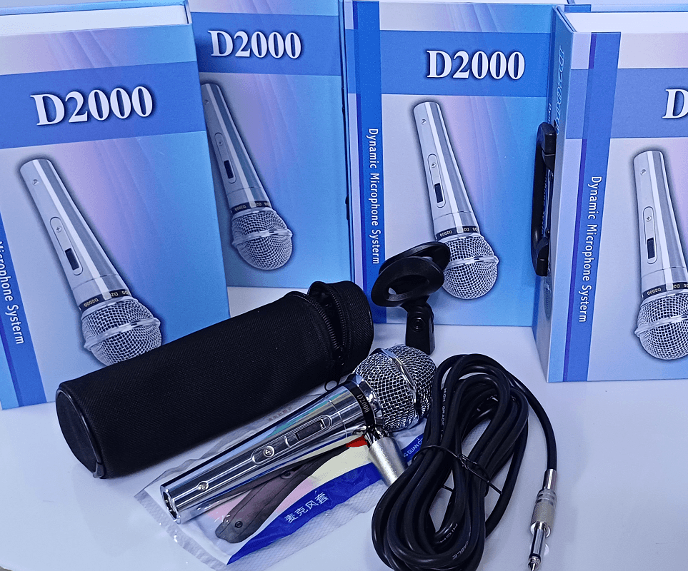 میکروفن داینامیک D2000 مشابه جاسکو MICROPHONE PROFESSIONAL DYNAMIC D2000