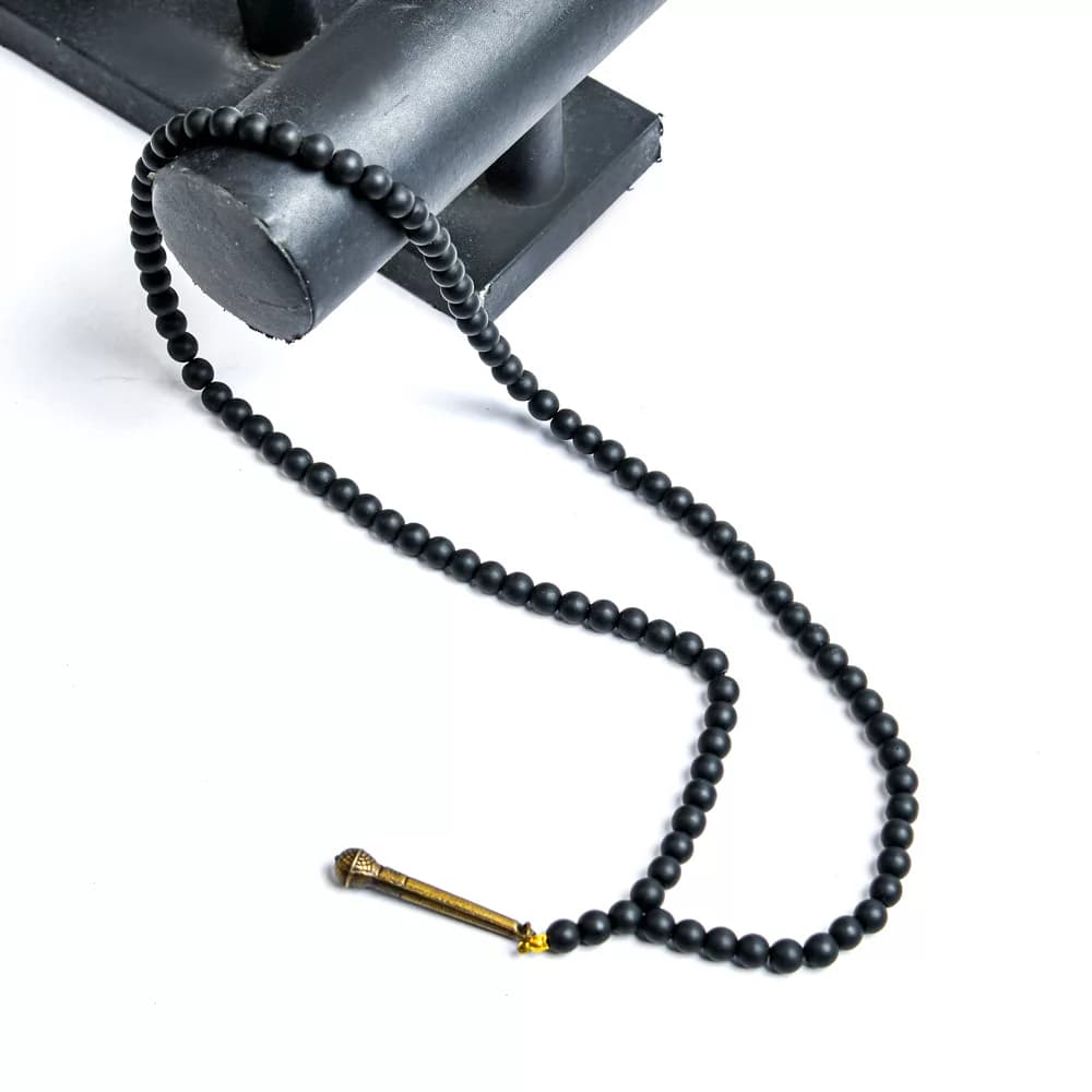 گردنبند سنگی طرح میکروفن کد 8104