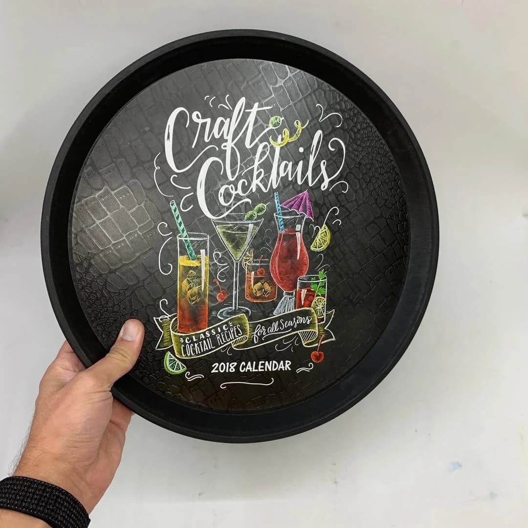 سینی پذیرایی رایکا طرح COCKTAILS کد ۳۷۳ — تصویر ۲