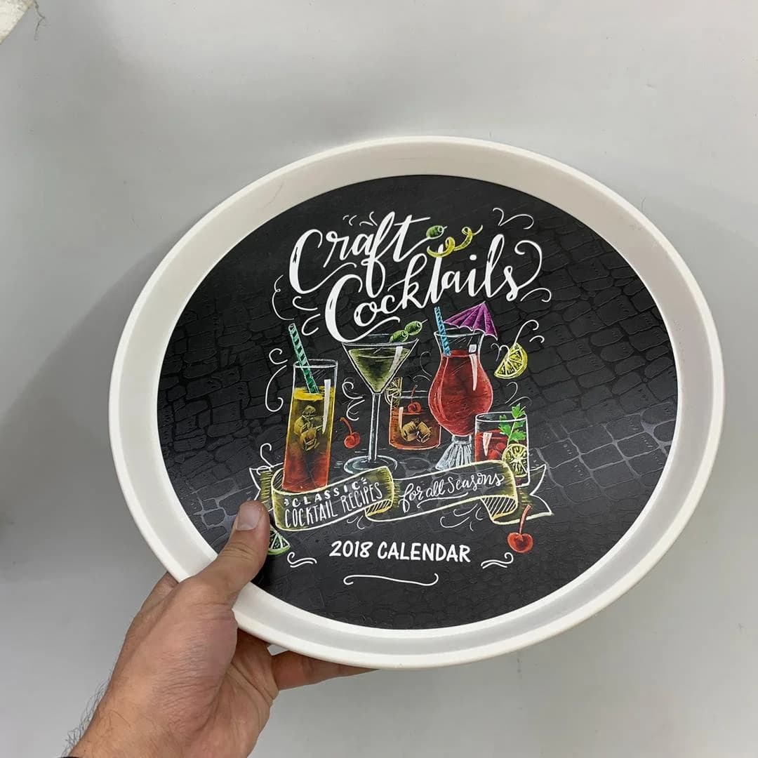 سینی پذیرایی رایکا طرح COCKTAILS کد ۳۷۳ — تصویر ۴