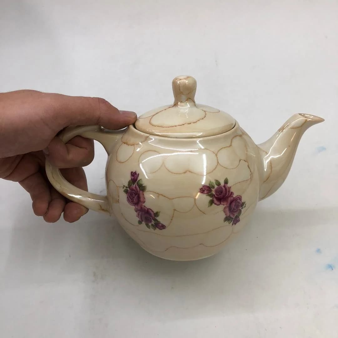 قوری طرح مرمر سایز متوسط کد ۳۸۱ — تصویر ۶