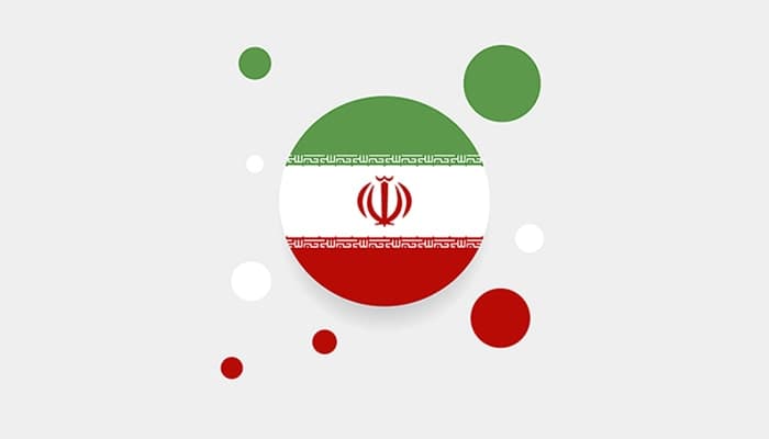 وکتور تصویرسازی پرچم ایران طرح حبابی