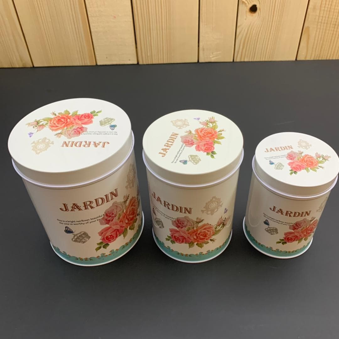بانکه فلزی استوانه طرح JARDIN کد ۵۲۴ — تصویر ۳