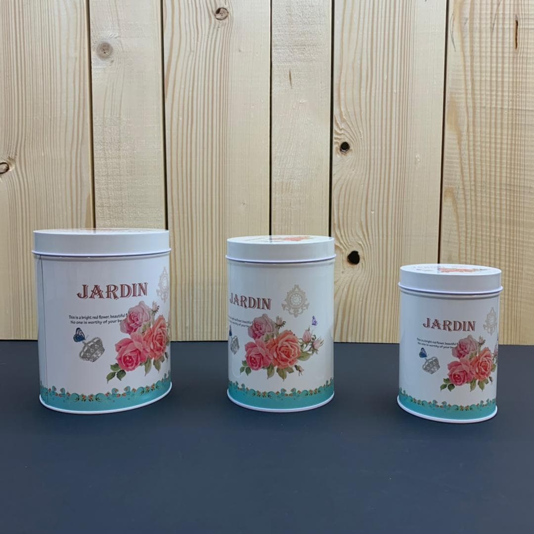بانکه فلزی استوانه طرح JARDIN کد ۵۲۴ — تصویر ۴