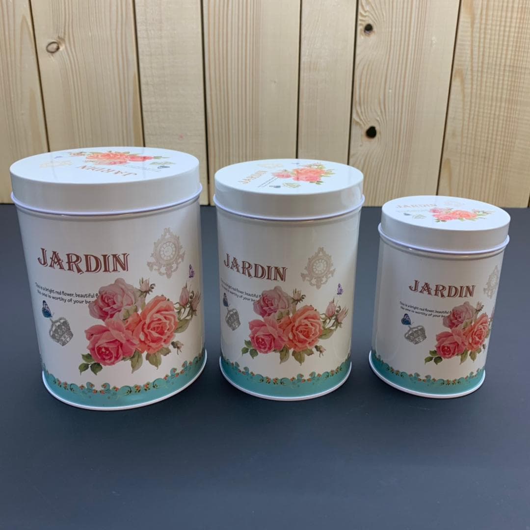 بانکه فلزی استوانه طرح JARDIN کد ۵۲۴ — تصویر ۲