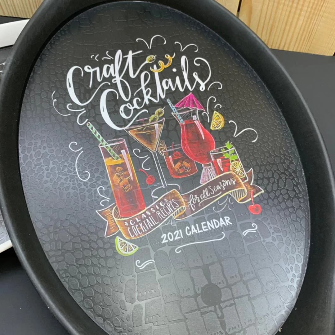 سینی پذیرایی بیضی رایکا مدل coctails کد ۵۴۴ — تصویر ۶