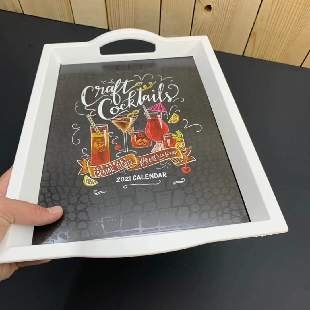 سینی پذیرایی مستطیل رایکا مدل coctails کد ۵۵۲ — تصویر ۵