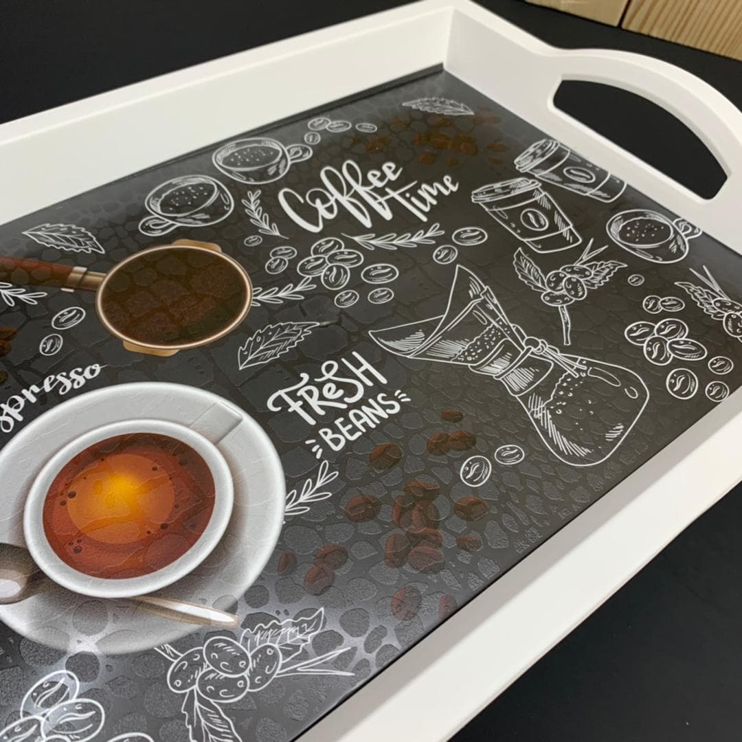 سینی پذیرایی مستطیل رایکا مدل coffee time کد ۵۵۳ — تصویر ۷