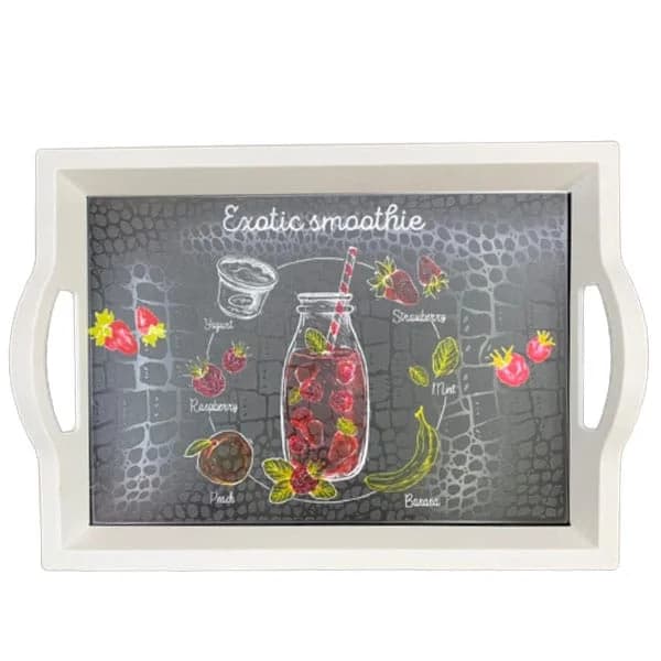 سینی پذیرایی مستطیل رایکا مدل exotic کد ۵۵۴