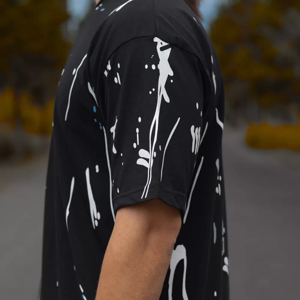 تیشرت مردانه چاپی قواره بزرگ کد 25539 — تصویر ۵