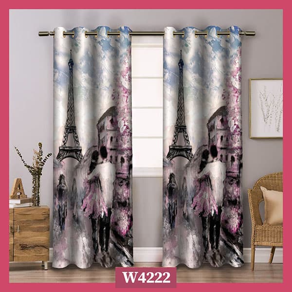 پرده چاپی نقاشی خیابان پاریس کد W4222