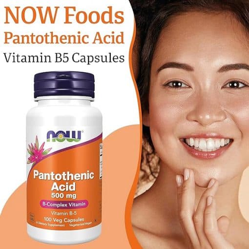پانتوتنیک اسید ناو 100 عددی NOW Pantothenic Acid — تصویر ۲